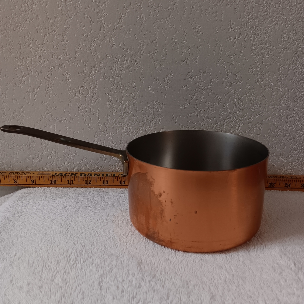Live a Little Copper Cookware Medium Saucepan